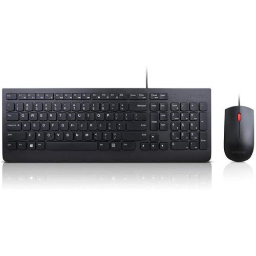 레노버 Lenovo Essential Wired Keyboard and Mouse Combo - US English