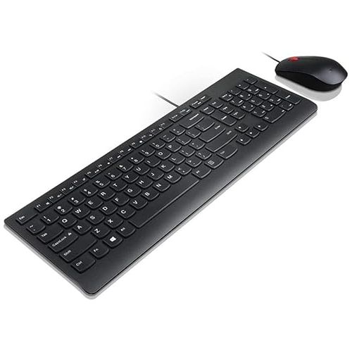 레노버 Lenovo Essential Wired Keyboard and Mouse Combo - US English