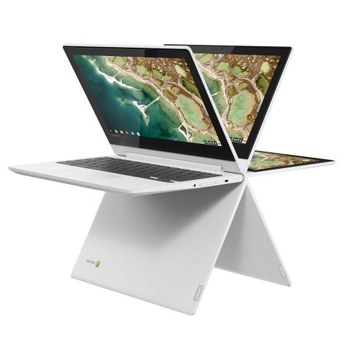 레노버 Lenovo Chromebook C330 2-in-1 Convertible Laptop, 11.6-Inch HD (1366 x 768) IPS Display, MediaTek MT8173C Processor, 4GB LPDDR3, 64 GB eMMC, Chrome OS, 81HY0000US, Blizzard White