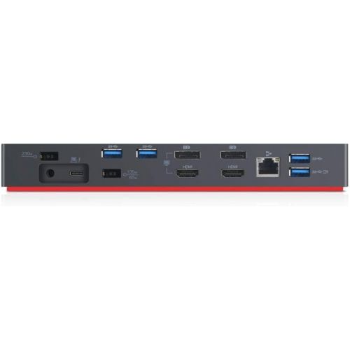 레노버 Lenovo USA ThinkPad Thunderbolt 3 Workstation USB Dock with 230w and 65w AC Included with Power Cords (MFG P/N ; 40AN0230US)