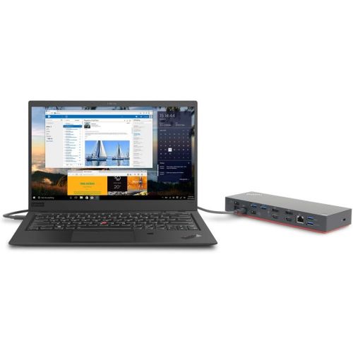 레노버 Lenovo ThinkPad Thunderbolt 3 Dock Gen 2 135W (40AN0135) Dual UHD 4K Display Capability, 2 HDMI, 2 DP, USB-C, USB 3.1 with 3 Years Warranty