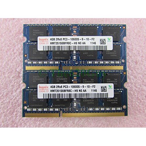 레노버 Hynix 8GB 2 x 4GB PC3-10600S DDR3 1333 SODIMM Laptop Memory Kit Lenovo 55Y3717