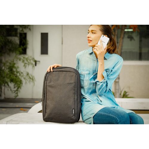 레노버 Lenovo Laptop Backpack B210, 15.6-Inch Laptop and Tablet, Durable, Water-Repellent, Lightweight, Clean Design, Sleek for Travel, Business Casual or College, for Men or Women, GX40Q