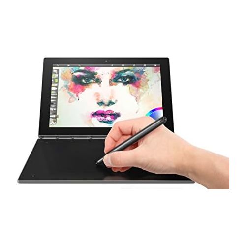 레노버 Lenovo Yoga Book - FHD 10.1 Android Tablet - 2 in 1 Tablet (Intel Atom x5-Z8550 Processor, 4GB RAM, 64GB SSD), Gunmetal, ZA0V0035US