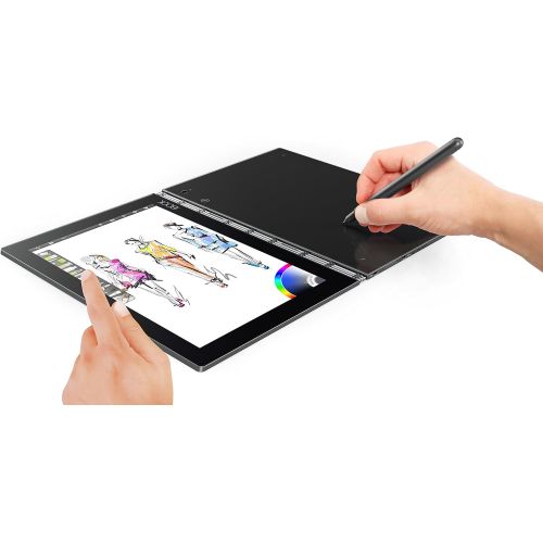 레노버 Lenovo Yoga Book - FHD 10.1 Android Tablet - 2 in 1 Tablet (Intel Atom x5-Z8550 Processor, 4GB RAM, 64GB SSD), Gunmetal, ZA0V0035US