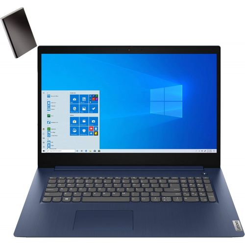 레노버 Lenovo IdeaPad 3 17 17.3 HD+ Laptop Computer_ Intel Quad-Core i5 1035G1 (Beat i7-7500U)_ 20GB DDR4 RAM, 1TB PCIe SSD_ 802.11AC WiFi_ Abyss Blue_ Windows 10 S_ BROAGE 500GB External