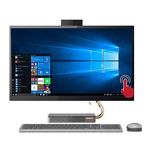 레노버 Lenovo IdeaCentre AIO 27 Touch 512GB SSD (Intel Core i7-9700 CPU Turbo Boost to 4.70GHz, 16 GB RAM, 512 GB SSD, 27 QHD Touchscreen, Win 10) Desktop All in One PC Computer A540-27IC