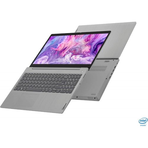 레노버 Lenovo IdeaPad 3 15.6 HD Touch Screen Laptop 10th Gen Quad-Core Intel Core i5-1035G1 (Beat i7-8550U) Bundled with Sleeve, Webcam, Windows 10, Grey (12GB256GB SSD1TB HDD)