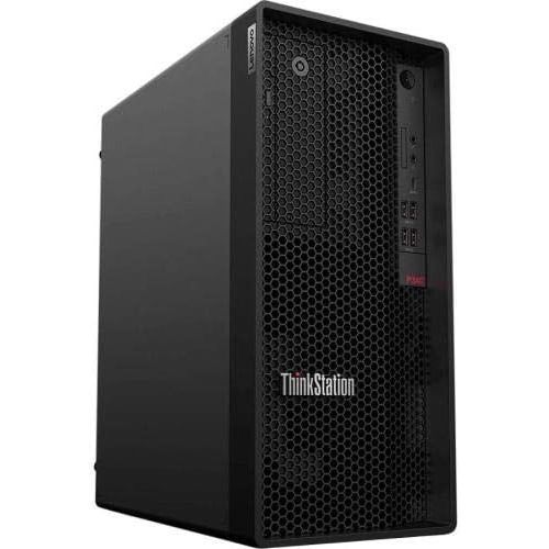 레노버 Lenovo ThinkStation P340 30DH000NUS Workstation - 1 i5-10500 - 16 GB RAM - 512 GB SSD - Tower - Raven Black - Windows 10 Pro 64-bit - DVD-Writer - English (US) Keyboard - Ethernet