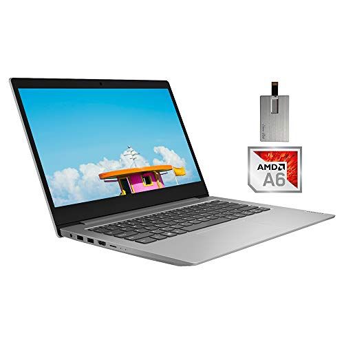 레노버 2021 Lenovo IdeaPad 1 14 HD Laptop Computer, 7th Gen AMD A6-9220E Processor, 4GB RAM, 64GB eMMC, 1-Year Office 365, AMD Radeon R4 Graphics, Webcam, Bluetooth, Win 10S, Gray, 128GB