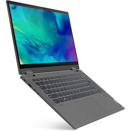 레노버 Latest Lenovo Flex 5 14 2-in-1 Laptop, FHD (1920 x 1080) Touch Display, AMD Ryzen 5 4500U Processor, 16GB DDR4 OnBoard RAM, AMD Radeon Graphics, Windows 10, Graphite Grey (512SSD)
