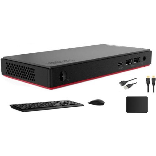 레노버 Lenovo ThinkCentre Small Form Factor Mini Desktop Computer Intel Quad Core i5-8365 8GB DDR4 512GB SSD Keyboard and Mouse USB 3.2 Windows 10 Pro with Accessory Bundle