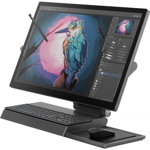 레노버 Lenovo Yoga A940 27 AIO 1TB SSD + 2TB HD 16GB RAM (Intel Core i5-8400t - Turbo 3.30GHz, 16 GB RAM, 1 TB SSD + 2 TB Hard Drive, 27 4K Touch Display, Win 10) Desktop All in One PC Co