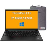2022 Latest Lenovo ThinkPad E15 15.6 FHD (Intel 4-Core i7-1165G7, 16GB RAM, 512GB PCIe SSD), 1080p IPS Business Laptop, Backlit, Fingerprint Reader, Thunderbolt, IST Computers Slee