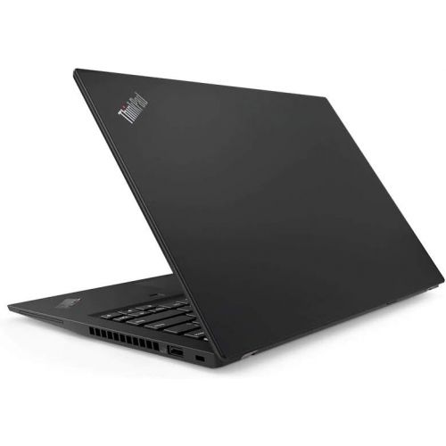 레노버 Lenovo ThinkPad T490s Laptop (20NX-001WUS) Intel Core i7-8565U, 8GB RAM, 256GB SSD, 14-inch FHD 1920x1080, Win10 Pro, 720p Webcam, Backlit KB, Fingerprint Reader, Black, Model:20NX