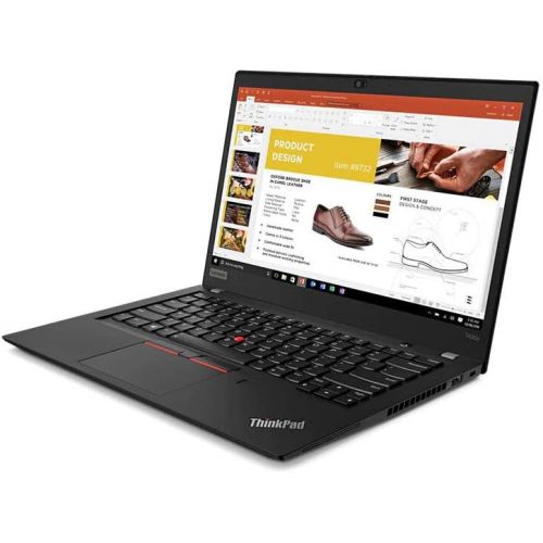 레노버 Lenovo ThinkPad T490s Laptop (20NX-001WUS) Intel Core i7-8565U, 8GB RAM, 256GB SSD, 14-inch FHD 1920x1080, Win10 Pro, 720p Webcam, Backlit KB, Fingerprint Reader, Black, Model:20NX