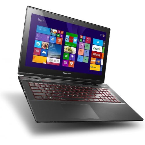 레노버 Lenovo IdeaPad Y50 59423621 15.6-Inch Ultra 4K HD Touchscreen Laptop (Intel Core i7-4700HQ Processor, 16GB RAM, 256GB Solid State Drive, Windows 8.1), Black