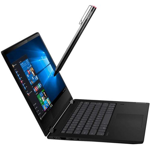 레노버 Lenovo Flex 14 FHD 2-in-1 Touchscreen PC Laptop w/ Active Pen, Intel Core i5-8265U, 4GB DDR4 RAM, 512GB PCIe SSD, 4 Cores up to 3.9 GHz, 1920x1080, Backlit, Fingerprint, USB-C, Web