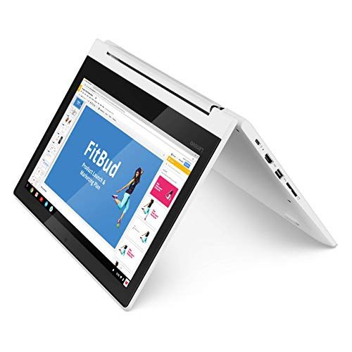 레노버 Lenovo Chromebook C330 2-in-1 Convertible Laptop, 11.6 HD Display, MediaTek MT8173C, 4GB RAM, 64GB Storage, Chrome OS, Blizzard White