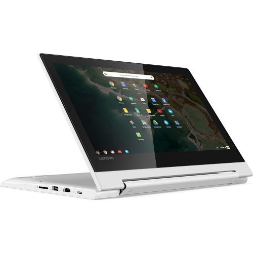 레노버 Lenovo Chromebook C330 2-in-1 Convertible Laptop, 11.6 HD Display, MediaTek MT8173C, 4GB RAM, 64GB Storage, Chrome OS, Blizzard White