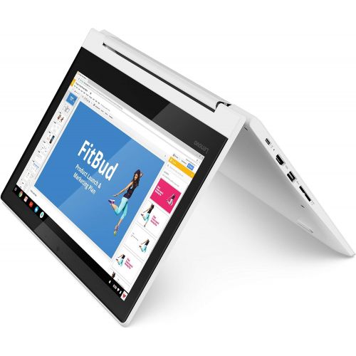 레노버 Lenovo Chromebook C330 2-in-1 Convertible Laptop, 11.6 HD Display, MediaTek MT8173C, 4GB RAM, 64GB Storage, Chrome OS, Blizzard White