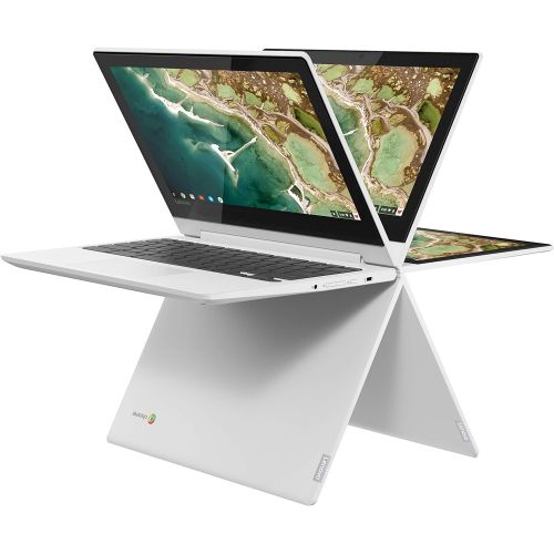 레노버 Lenovo Chromebook C330 2-in-1 Convertible Laptop, 11.6 HD Display, MediaTek MT8173C, 4GB RAM, 64GB Storage, Chrome OS, Blizzard White