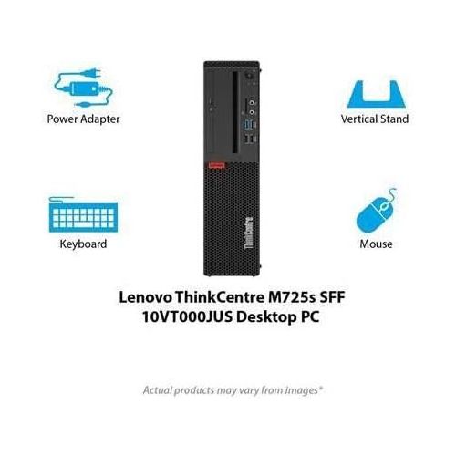 레노버 Lenovo ThinkCentre M725s SFF RYZEN 5 Pro AMD 2400/3.6GHZ 8GB 1TB W10Px64, Tower Desktop