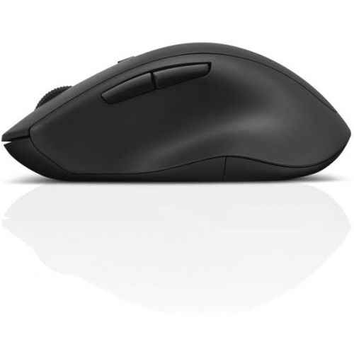 레노버 Lenovo 600 Wireless Media Mouse, 3 Adjustable DPI Levels, 2-Speed Scroll Wheel, Volume Buttons, Ergonomic Design, Red Optical Sensor, 12-Month Battery, GY50U89282