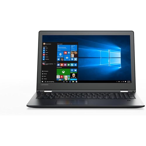 레노버 Lenovo Flex 4 - 2-in-1 Laptop/Tablet 15.6 Full HD Touchscreen Display (Intel Core i7-7500U, 8GB, 256GB SSD, AMD Radeon R7 M460, Windows 10), Black 80VE000MUS