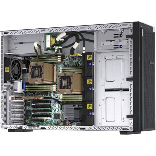 레노버 Lenovo ThinkSystem ST550 Tower Server 2 x Intel Xeon Silver 4210, 128GB DDR4, 2TB SSD, 24TB HDD, RAID, Matrox G200 Graphics