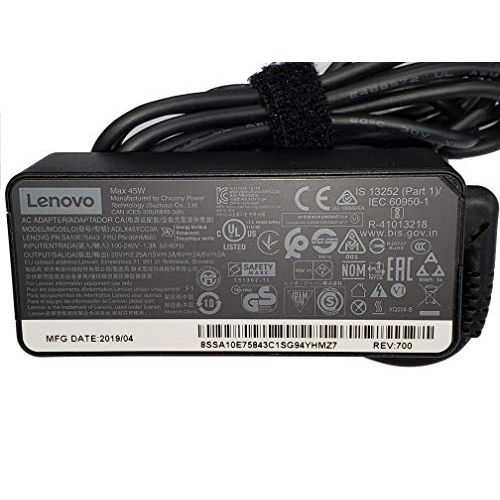 레노버 New Lenovo Original Laptop Charger 45W watt USB Type C AC Power Adapter - Lenovo ThinkPad Yoga Miix,X280 T480 T480s T580 E480,MIIX5 Pro,X1 Carbon 2017 2018,X1 Tablet