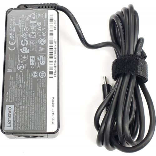 레노버 New Lenovo Original Laptop Charger 45W watt USB Type C AC Power Adapter - Lenovo ThinkPad Yoga Miix,X280 T480 T480s T580 E480,MIIX5 Pro,X1 Carbon 2017 2018,X1 Tablet