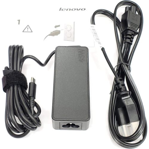 레노버 New Lenovo Original Laptop Charger 45W watt USB Type C AC Power Adapter - Lenovo ThinkPad Yoga Miix,X280 T480 T480s T580 E480,MIIX5 Pro,X1 Carbon 2017 2018,X1 Tablet