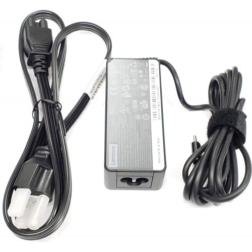 레노버 New Lenovo Original Laptop Charger 45W watt USB Type C AC Power Adapter - Lenovo ThinkPad Yoga Miix,X280 T480 T480s T580 E480,MIIX5 Pro,X1 Carbon 2017 2018,X1 Tablet