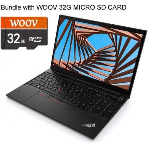 레노버 Portable Lenovo ThinkPad E15 Gen 2 Laptop, 15.6 FHD IPS 250 nits, Ryzen 7 4700U, Backlit Keyboard，Wi-Fi 6, Webcam, HDMI, USB-C, AMD Radeon Graphics, Win 10 Pro 16GB, 256GB PCIe SSD