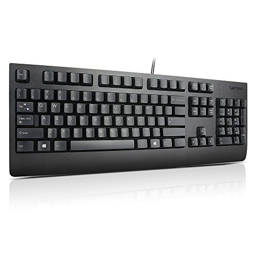 레노버 Lenovo Preferred Pro II Wired External USB Keyboard ( 4X30M86879) Factory Sealed Retail Product For USA, black