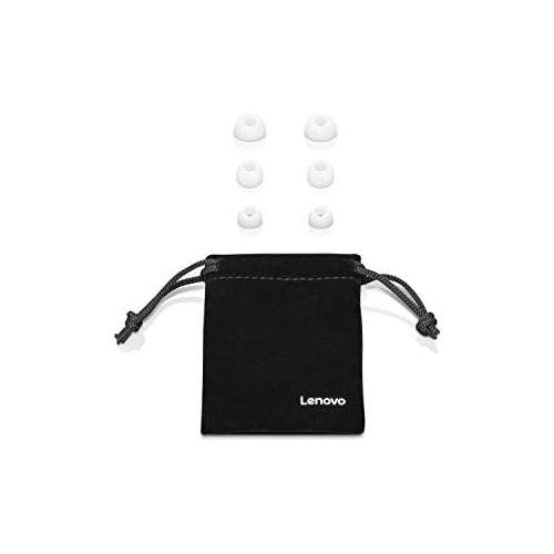 레노버 Lenovo 100 in-Ear Headphone, Wired, Microphone, Noise Isolating, 3 Ear Cup Sizes, Windows, Mac, Android, GXD0S50938, White