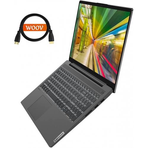 레노버 2021 Lenovo IdeaPad 5 Laptop, 15.6 FHD Display, 8-core AMD Ryzen 7 4700U ( i7-10710U), Wi-Fi 6, Webcam, Backlit KB, Fingerprint, USB-C, Win 10 Home, WOOV HDMI Cable (16GB RAM 1TB P