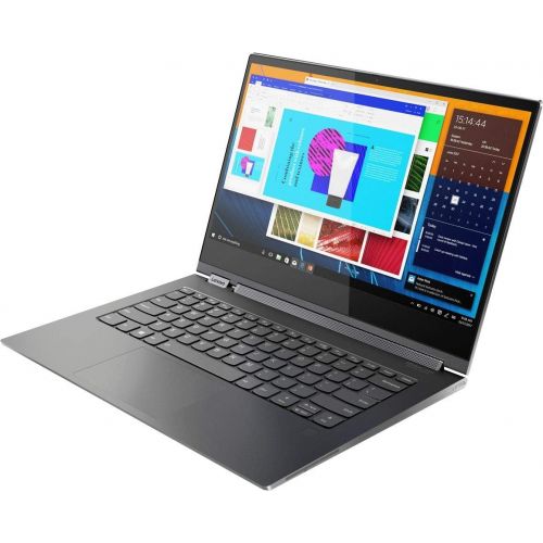 레노버 Flagship Lenovo Yoga C930 2 in 1 Business 14 Laptop 13.9 FHD IPS Touchscreen Intel 4-Core i7-8550U 12GB RAM 2TB SSD Fingerprint Backlit Thunderbolt Active Pen Win10 Grey + USB-C Ad