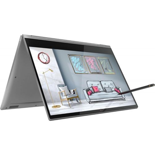 레노버 Flagship Lenovo Yoga C930 2 in 1 Business 14 Laptop 13.9 FHD IPS Touchscreen Intel 4-Core i7-8550U 12GB RAM 2TB SSD Fingerprint Backlit Thunderbolt Active Pen Win10 Grey + USB-C Ad