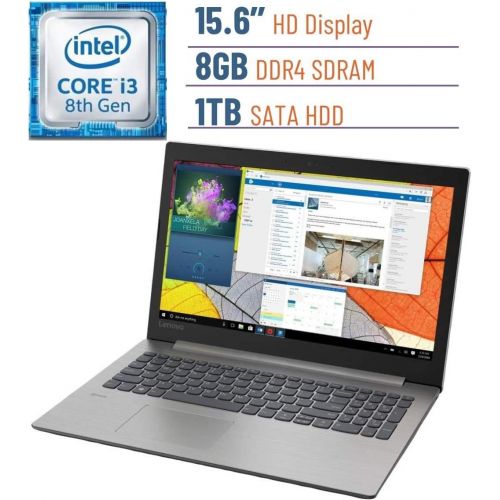 레노버 Premium Lenovo IdeaPad 330 15.6 HD LED Laptop PC, Intel Dual Core i3-8130U 2.2GHz, 8GB DDR4, 1TB HDD, 802.11ac WiFi, Bluetooth, HDMI, Intel UHD Graphics 620, Webcam, Windows 10 - P