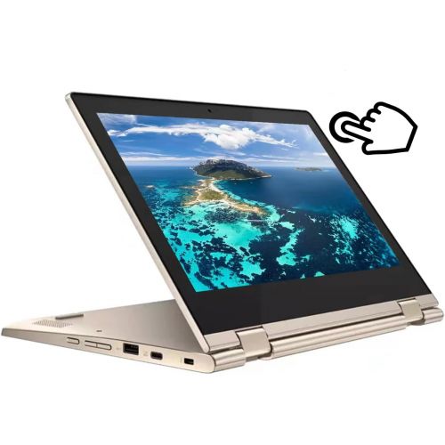 레노버 Lenovo Chromebook Flex 3 11.6 HD (1366 x 768) TouchScreen 2-in-1 Laptop, Intel Celeron N4020, 4GB DDR4, 64GB eMMC, Webcam, WiFi, Bluetooth, MicroSD Card Reader, Chrome Os, GCube 64