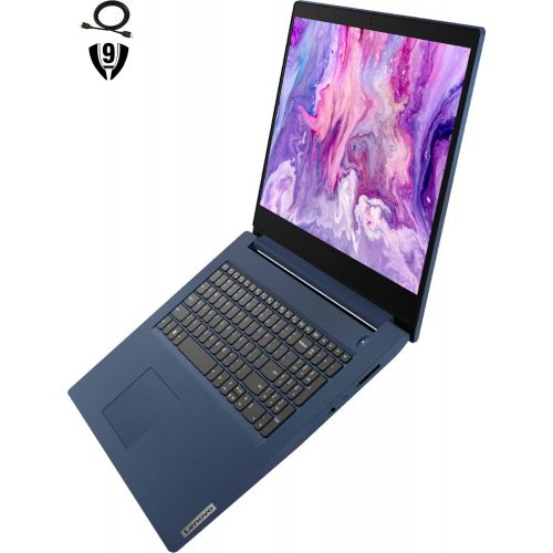 레노버 Lenovo IdeaPad 3 17 Laptop 17.3” HD+ Display, Intel 10th Gen Quad-Core i5-1035G1, 8GB RAM, 128GB SSD + 1TB HDD, Webcam, Dolby Audio, USB 3.0, HDMI, Abyss Blue, Windows 10 Home