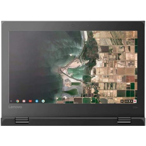 레노버 Lenovo 100e 11.6 Anti Glare HD Chromebook, Intel Dual-Core Celeron N3350 1.1 GHz up to 2.4 GHz, 4GB RAM, 16GB eMMC, HD Graphics 500, Bluetooth, USB Type C, 802.11ac, Webcam, Chrome