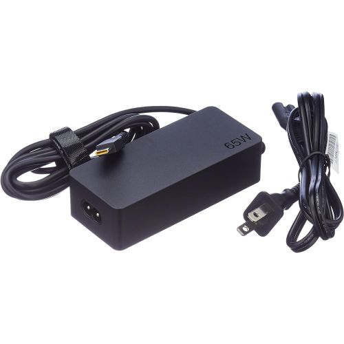 레노버 Lenovo 65w USB Type C Ac Adapter 4X20M26268 With 2 Prong Power Cord Included, Black In The Original Retail Packaging.