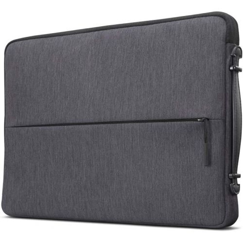 레노버 Lenovo Urban Laptop Sleeve for 14 Notebook, Water Resistant, Soft Padded Compartments, Accessory Storage, Reinforced Rubber Corners, Extendable Handle, GX40Z50941, Charcoal Grey