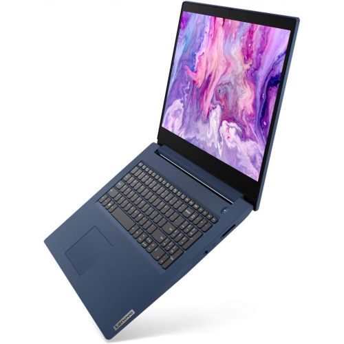 레노버 2021 Newest Lenovo IdeaPad 3 Laptop, 17.3 HD+, Intel Core i5-1035G1 Processor, HDMI, Bluetooth, Wi-Fi, Webcam, Online Class, Zoom, Windows 10, Abyss Blue, KKE Bundle (8GB RAM 256GB