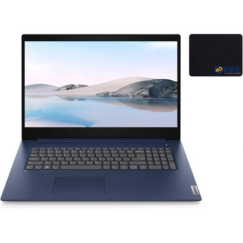 레노버 2021 Newest Lenovo IdeaPad 3 Laptop, 17.3 HD+, Intel Core i5-1035G1 Processor, HDMI, Bluetooth, Wi-Fi, Webcam, Online Class, Zoom, Windows 10, Abyss Blue, KKE Bundle (8GB RAM 256GB