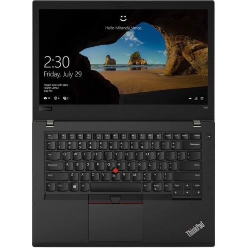 레노버 2019 Lenovo ThinkPad T480 14 HD Business Laptop (Intel 8th Gen Quad-Core i5-8250U, 8GB DDR4 RAM, Toshiba 256GB PCIe NVMe 2242 M.2 SSD) Fingerprint, Thunderbolt 3 Type-C, WIFI, Wind