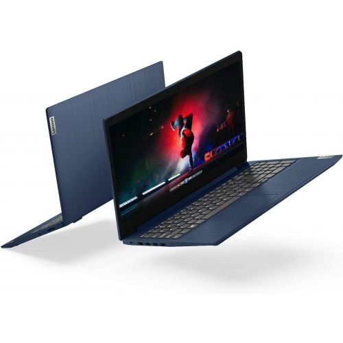 레노버 2020_Lenovo IdeaPad 3 15.6 HD Laptop PC, Intel 10th Gen Core i3 CPU, 8GB DDR4 RAM, 256GB SSD, 32GB External USB Flash Drive, Camera, WiFi, Bluetooth,Windows 10 S Mode - Abyss Blue